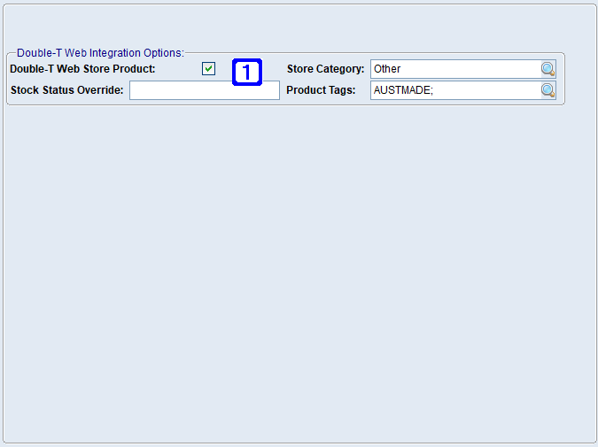 Product Masterfile Maintenance eCommerce Integrations Tab Screen Product Masterfile Maintenance eCommerce Integrations Tab Screen